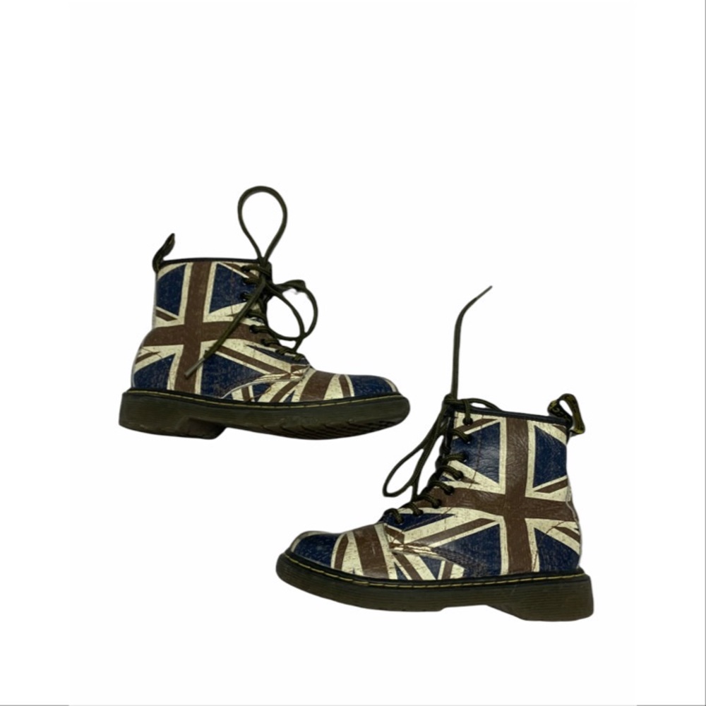 Dr. Martens British Flag Boots Youth Size 1